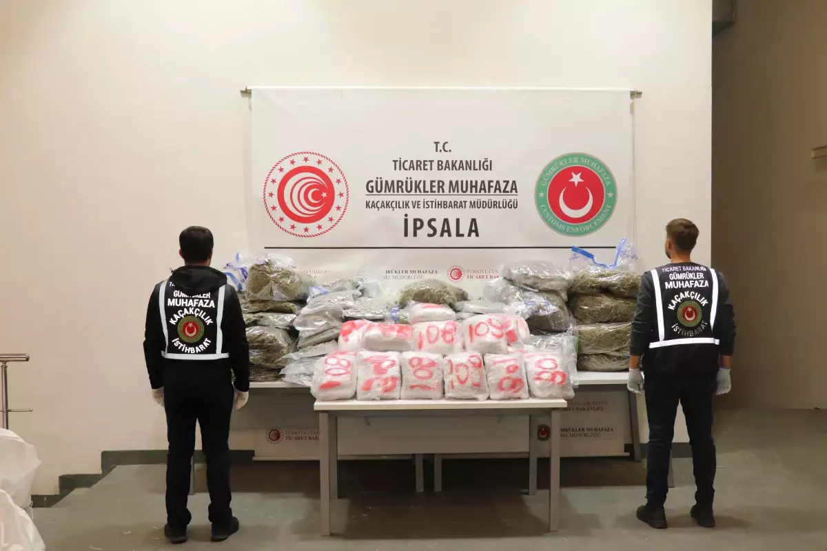 Edirne ve Tekirdağ’da 809 Milyon TL Değerinde Uyuşturucu Ele Geçirildi