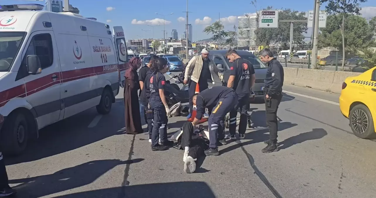 Kadıköy D-100 Karayolu’nda Motosiklet Kazası: Bir Yaralı