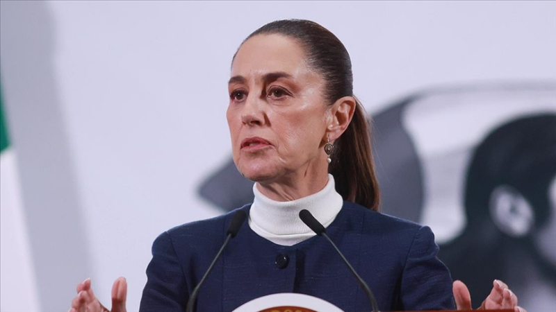 Meksika Devlet Başkanı Sheinbaum, sokakta vatandaşlarla sohbet ederken bir erkeğin cinsel tacizine uğradı.