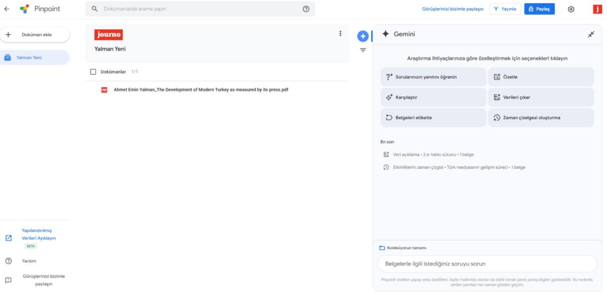 Pinpoint: Gazeteciler için geliştirilen araştırma aracına yeni yapay zekâ özellikleri eklendi